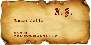 Masan Zella névjegykártya